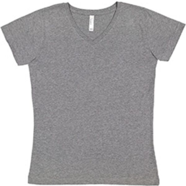 Ladies' V-Neck Fine Jersey T-Shirt Thumbnail