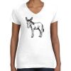 Women's Fine Jersey V-Neck Tee Thumbnail