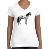 Women's Fine Jersey V-Neck Tee Thumbnail
