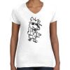 Women's Fine Jersey V-Neck Tee Thumbnail