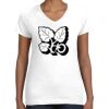 Women's Fine Jersey V-Neck Tee Thumbnail