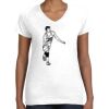 Women's Fine Jersey V-Neck Tee Thumbnail