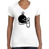 Women's Fine Jersey V-Neck Tee Thumbnail