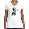 Women's Fine Jersey V-Neck Tee Thumbnail